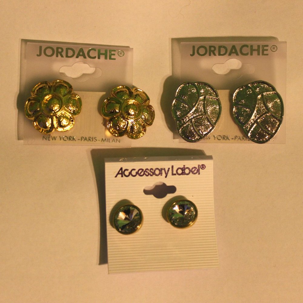 3 Pairs of Earrings different styles